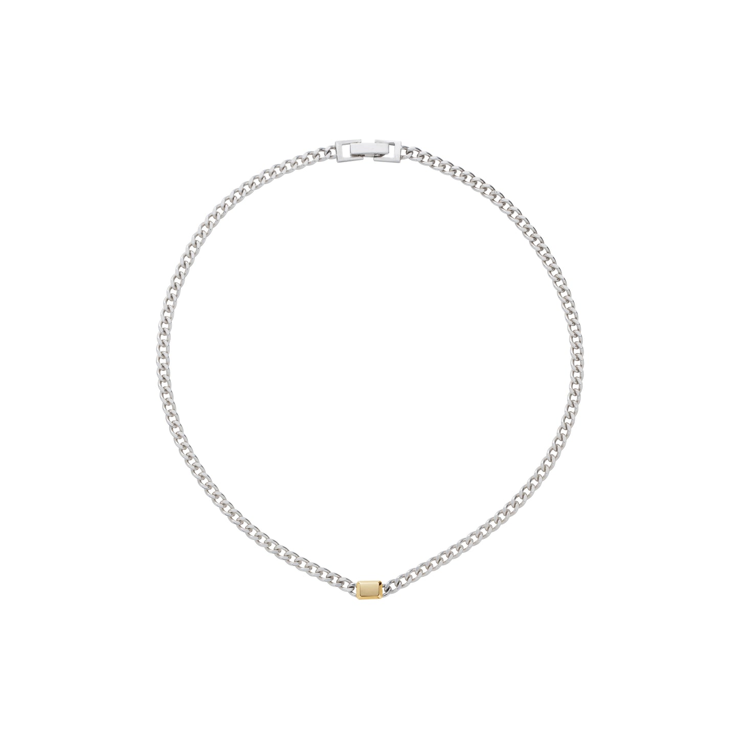 Incomplete Necklace_SV925 × Yellow Gold