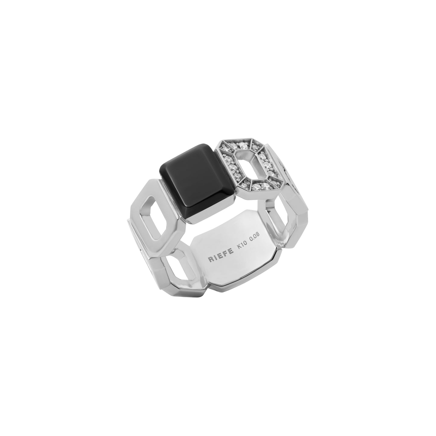 Incomplete Ring_SV925 × White Dia 0.10ct