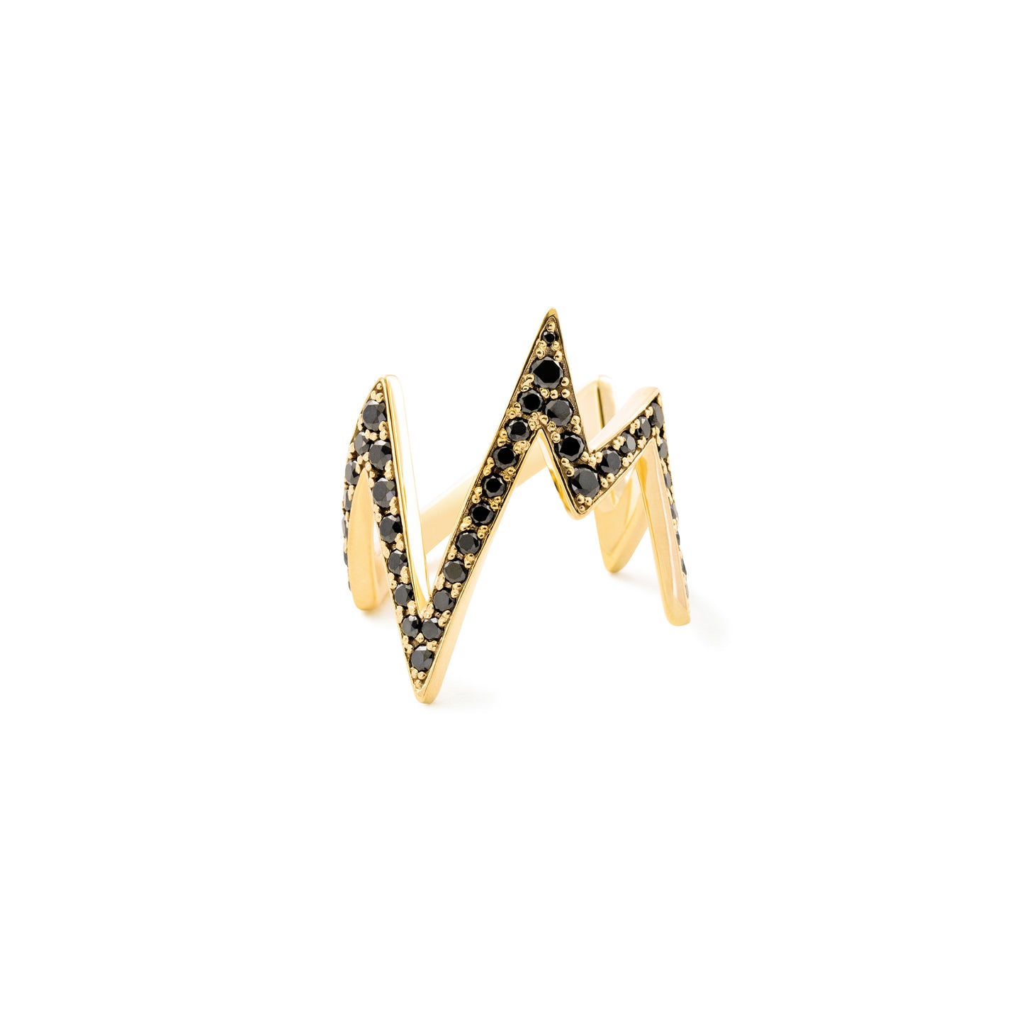 Noise Ring_YG × Black Dia 0.85ct