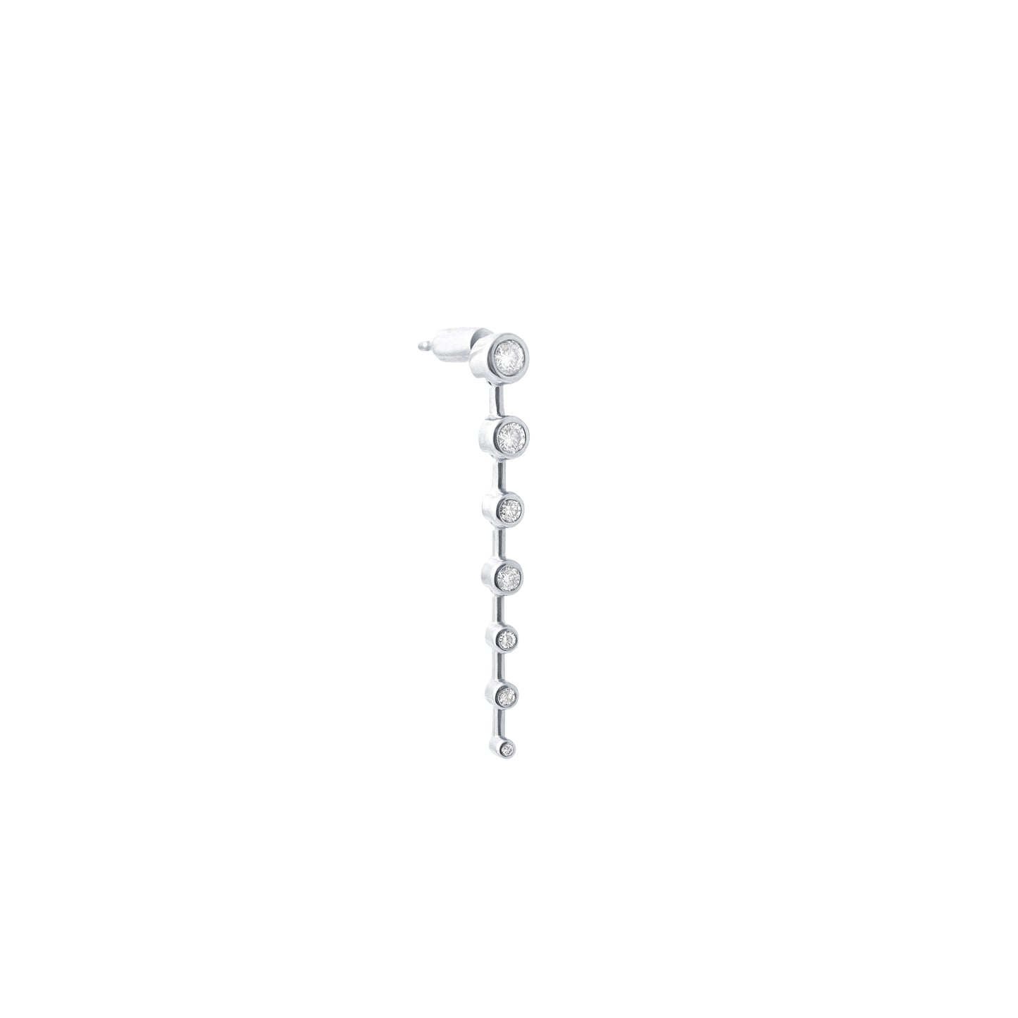 7 Drops Earring_WG × White Dia 0.25ct