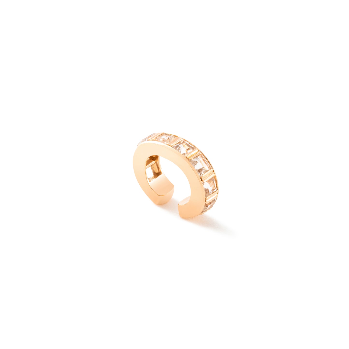 Alignment Ear Cuff_PG × White Topaz