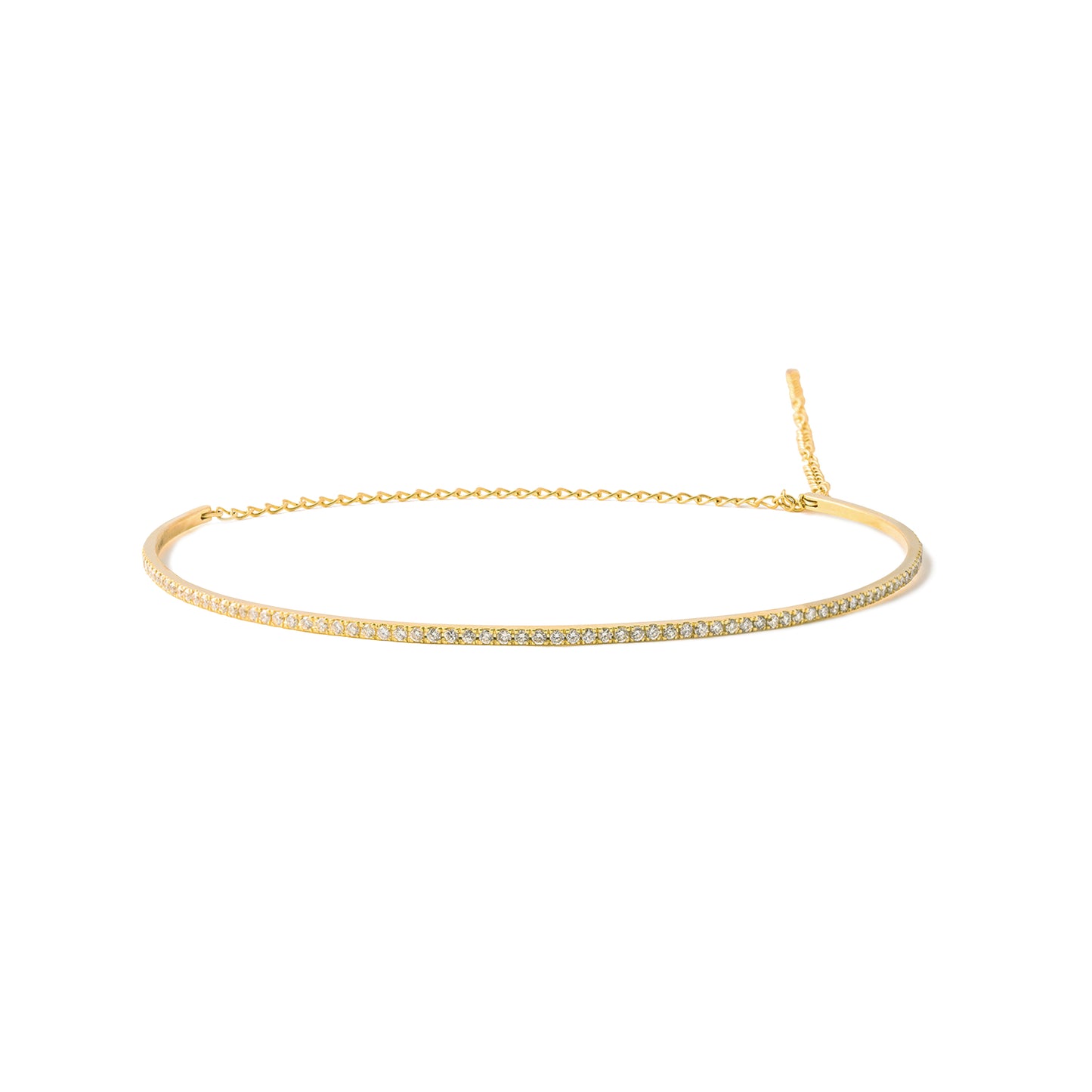Straight Choker_YG × White Dia 1.60ct