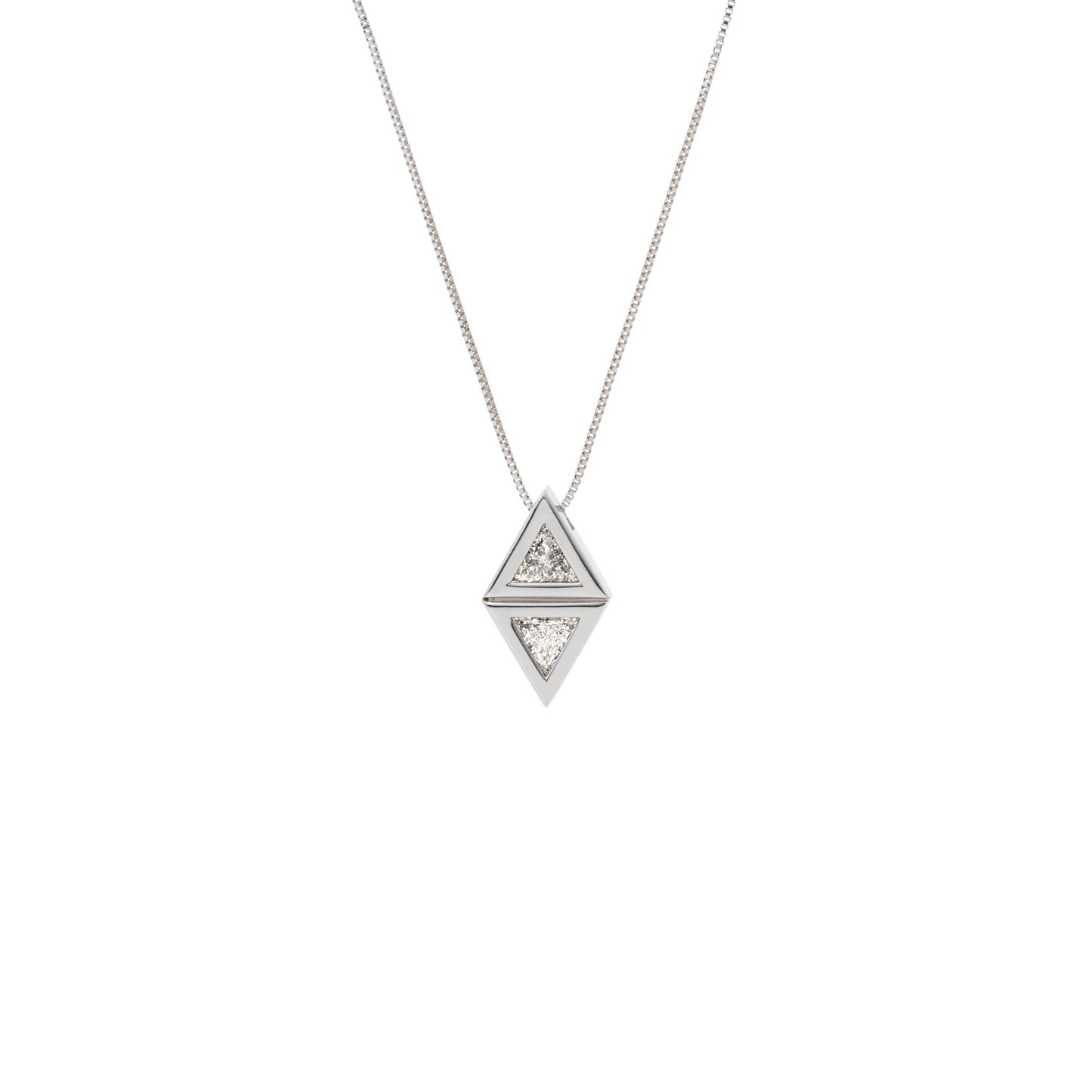 Attack Pendant_WG × White Dia 0.18ct