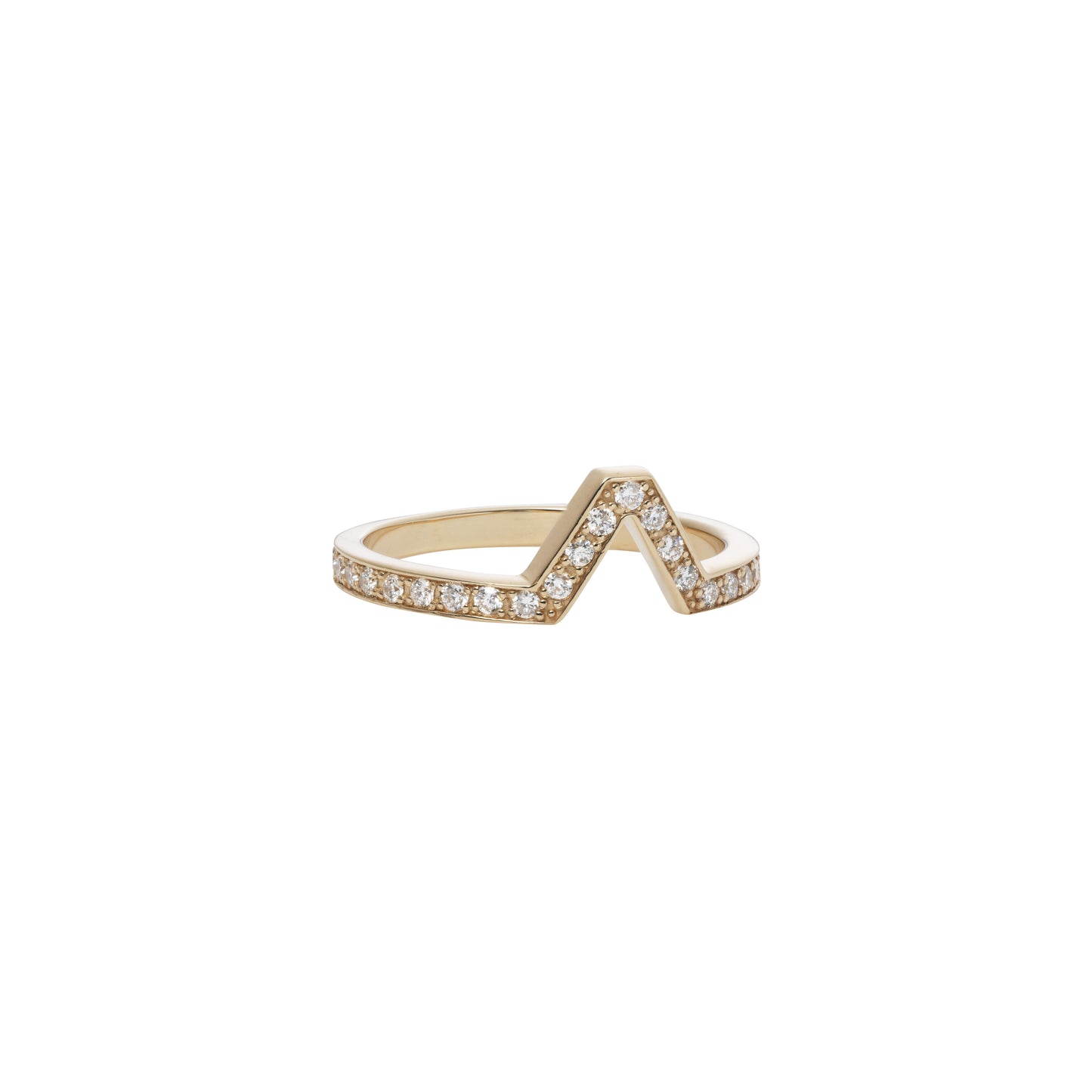 Attack Ring_YG × White Dia 0.24ct