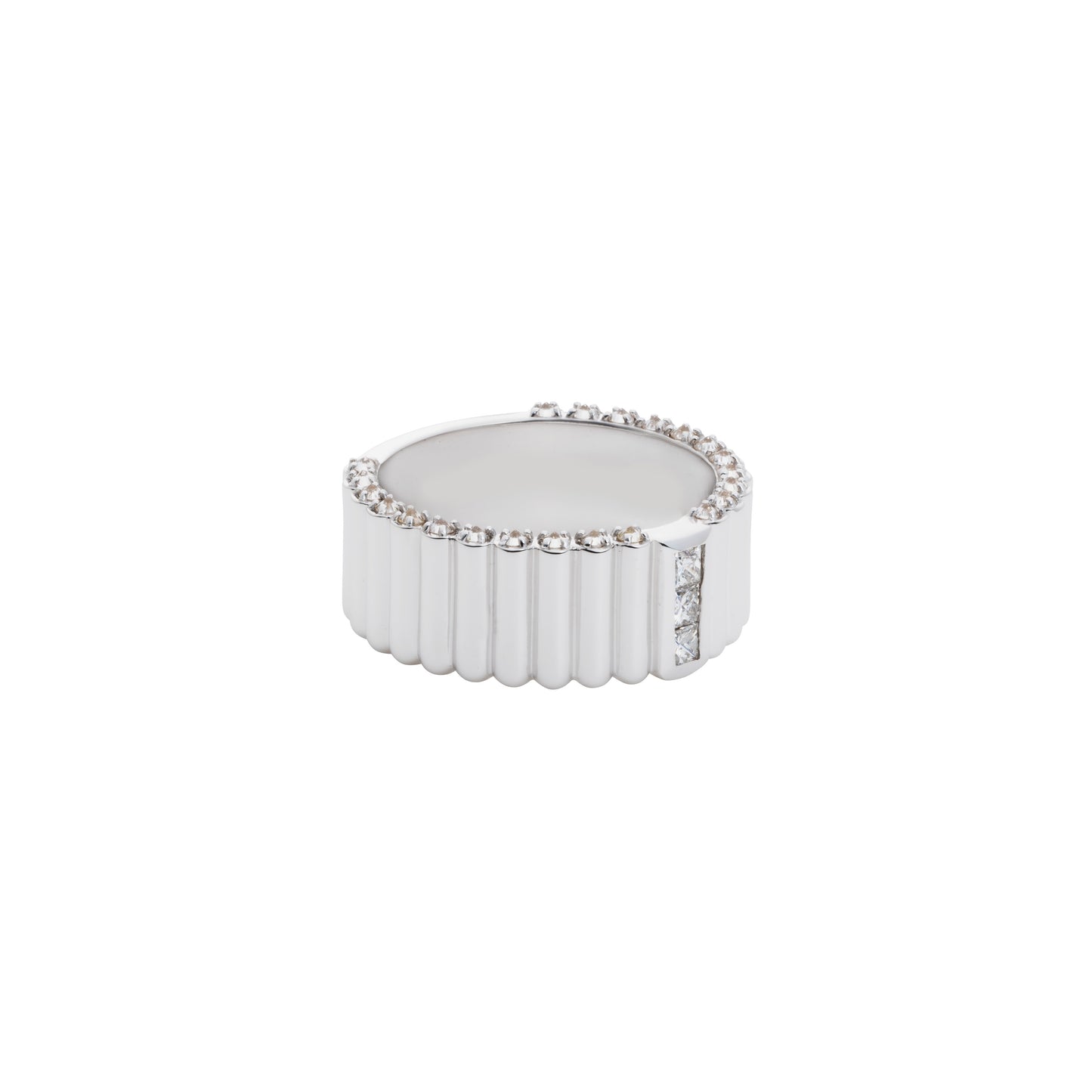Pile Ring_WG × White Dia 0.34ct