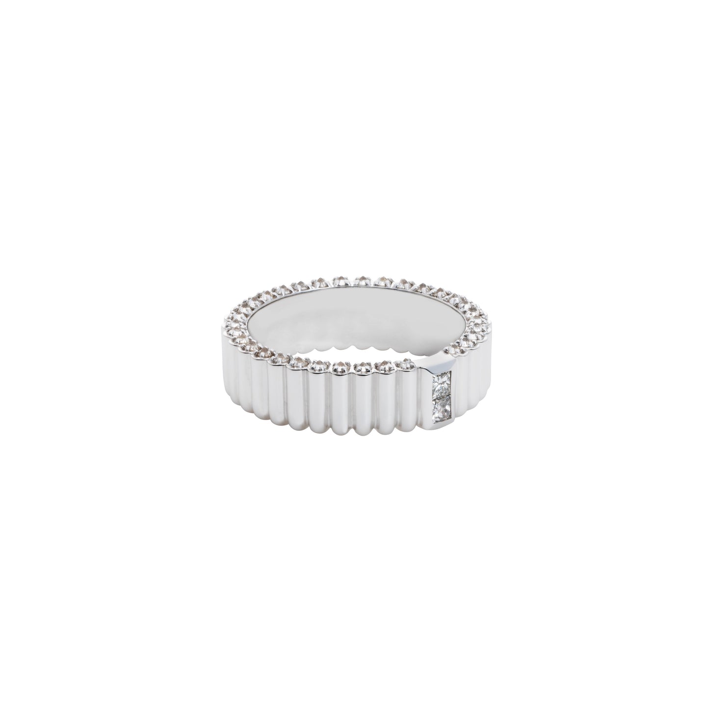 Pile Ring_WG × White Dia 0.36ct