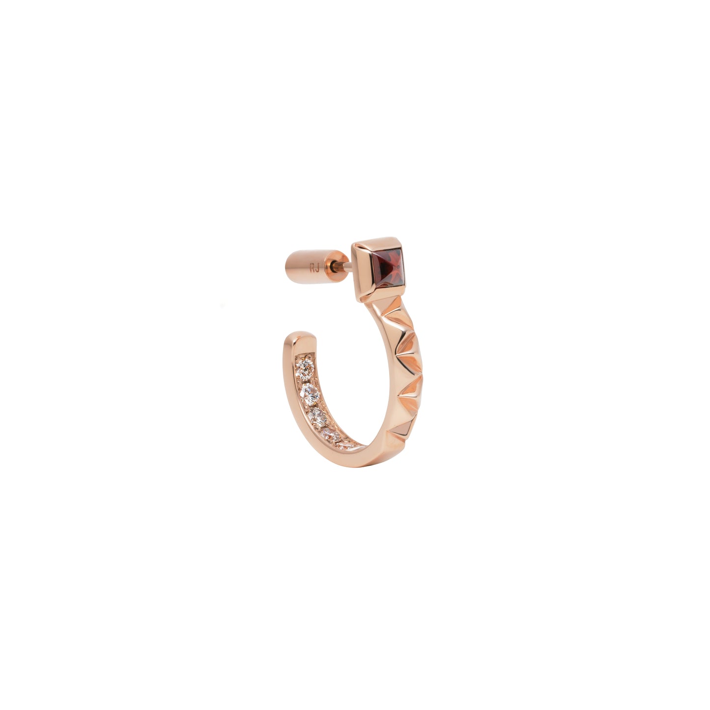 Rugged Luxe Earring_PG × Garnet