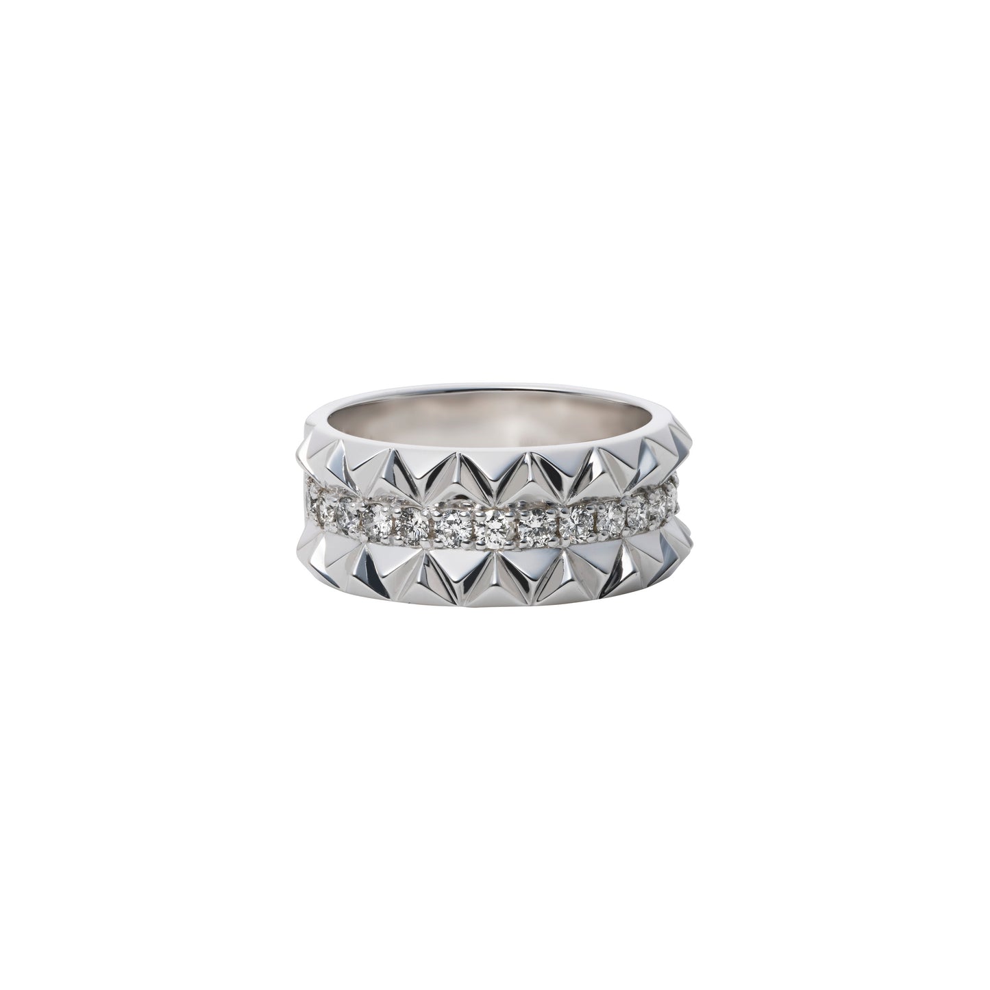 Rugged Combo Ring_WG × White Dia 0.50ct
