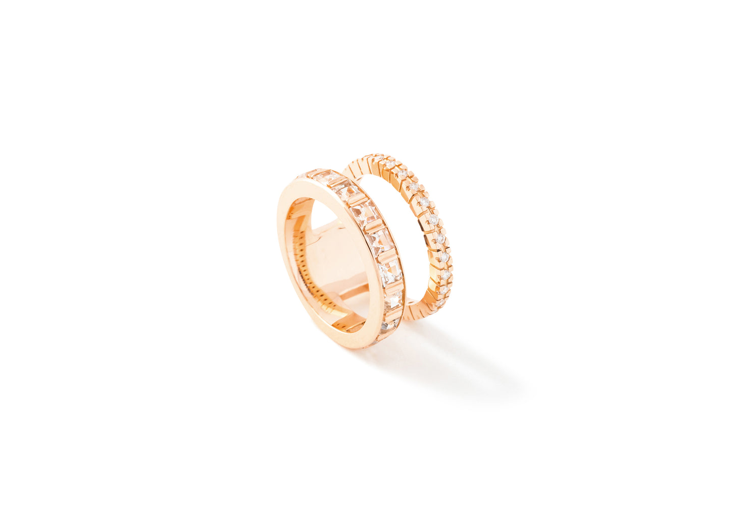 Alignment Ring_PG × White Topaz
