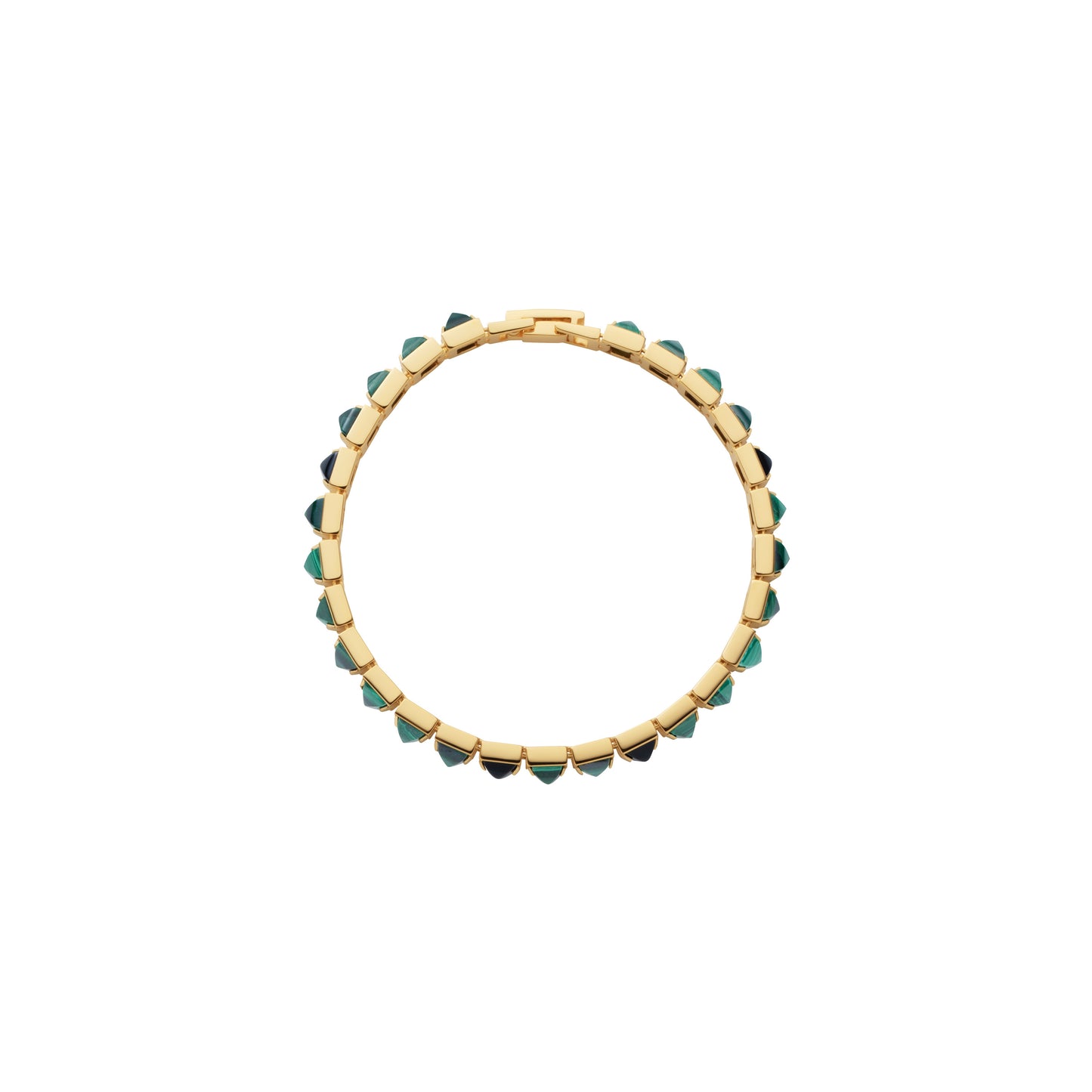 Arc Bracelet_SV925 × Malachite × Black Onyx
