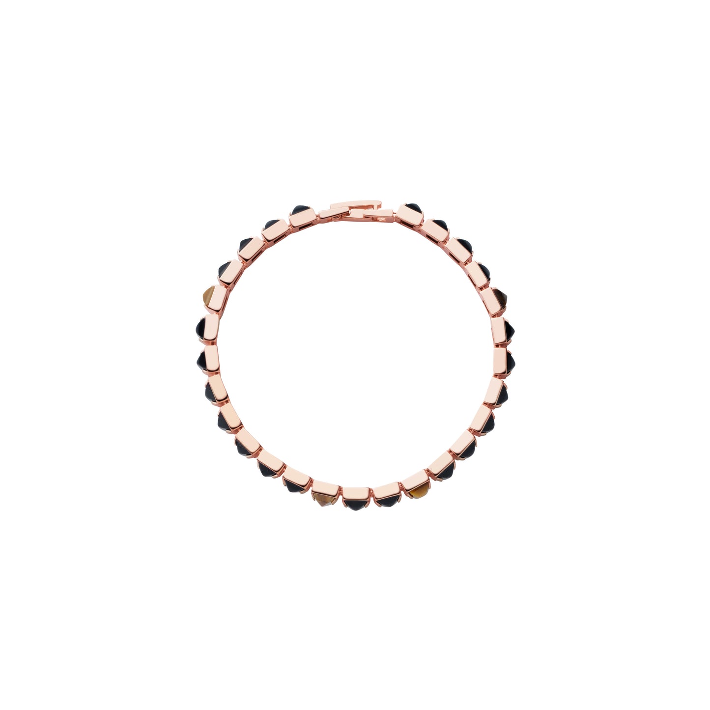 Arc Bracelet_SV925 × Black Onyx × Tiger Eye
