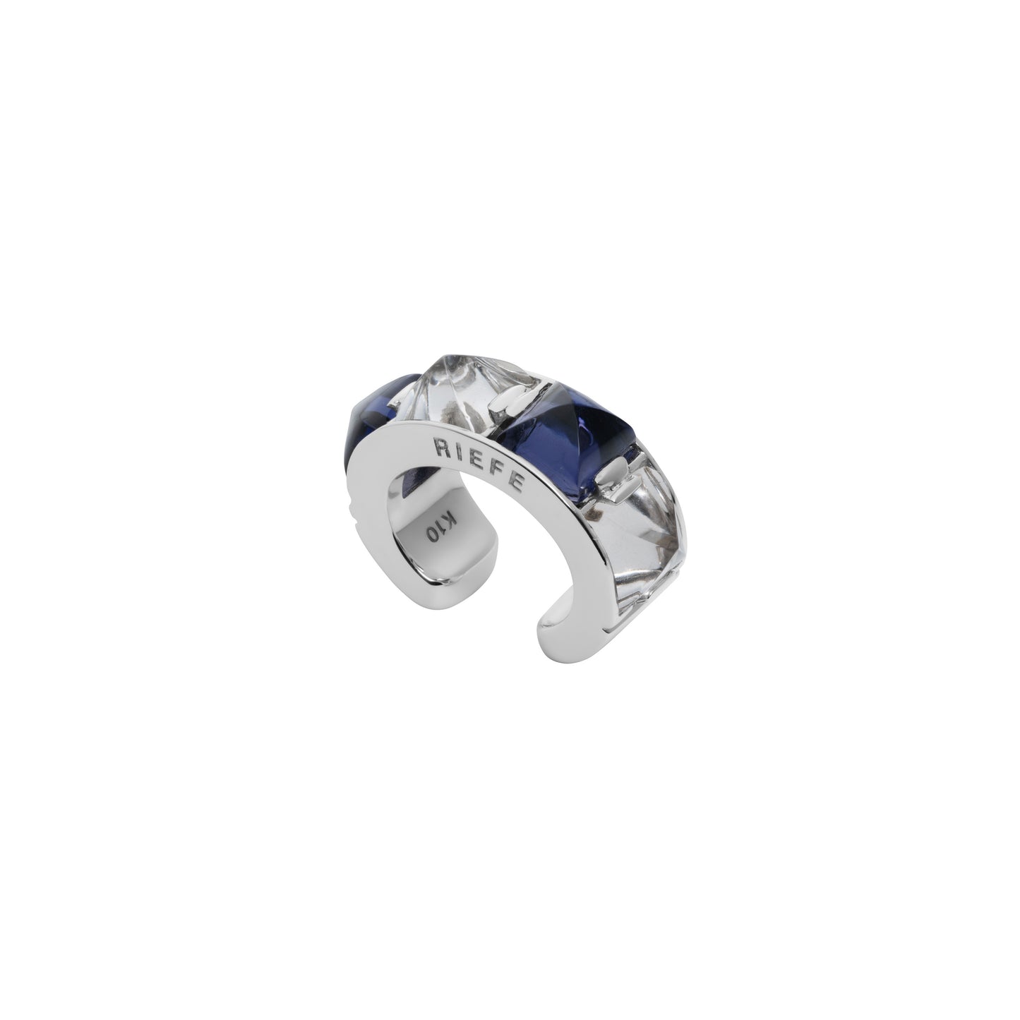 Arc Ear Cuff_WG × Iolite × Crystal
