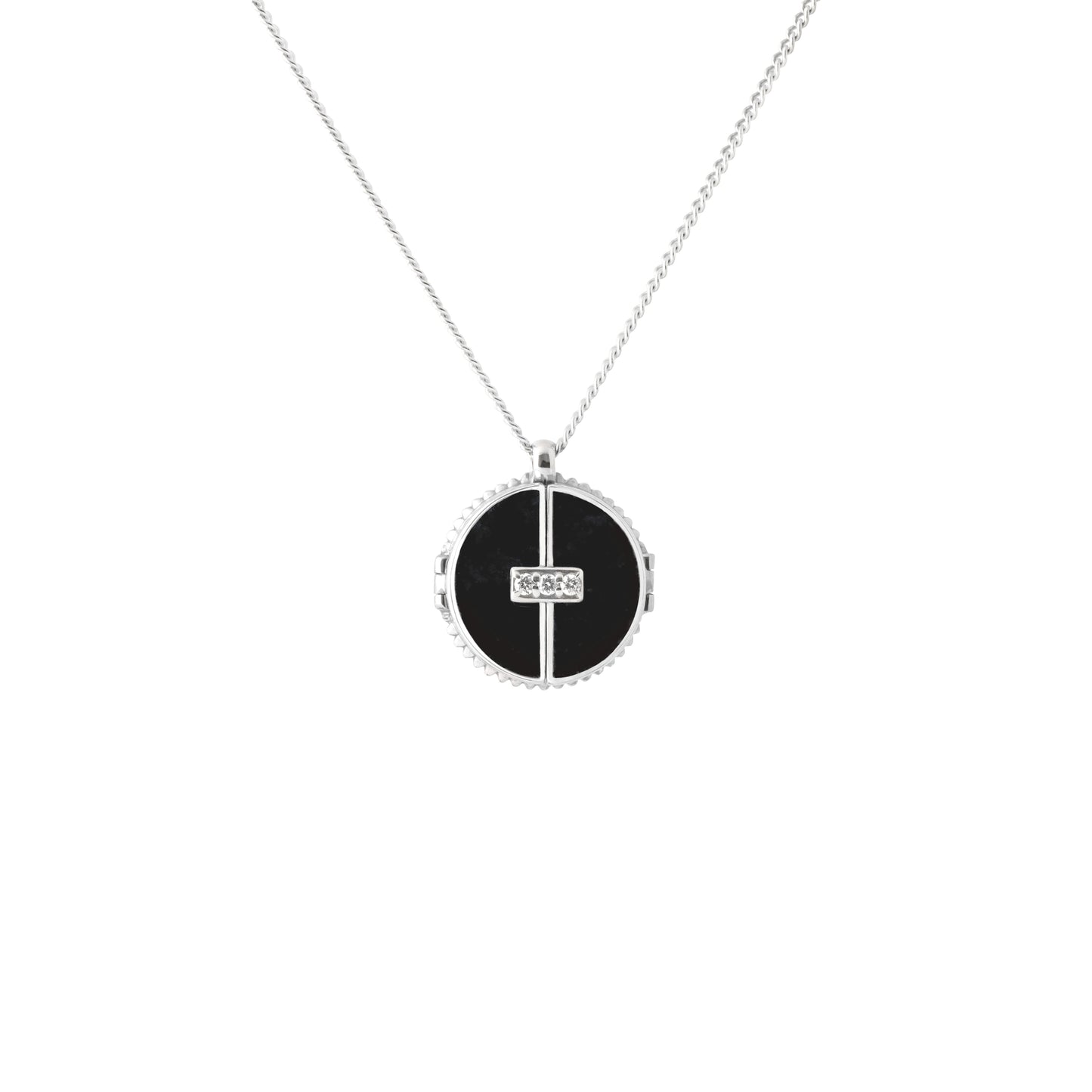 Axis Pendant_WG × Black Onyx