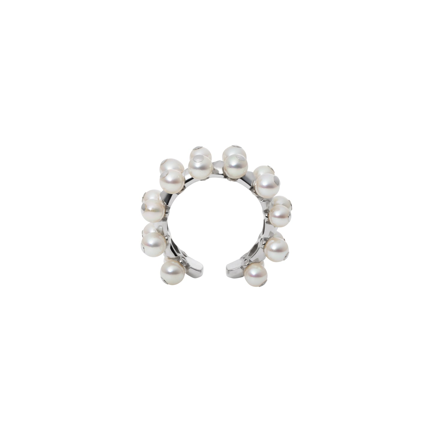 Core Earring_WG × Akoya Pearl