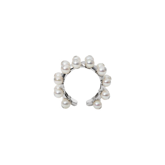 Core Earring_WG × Akoya Pearl