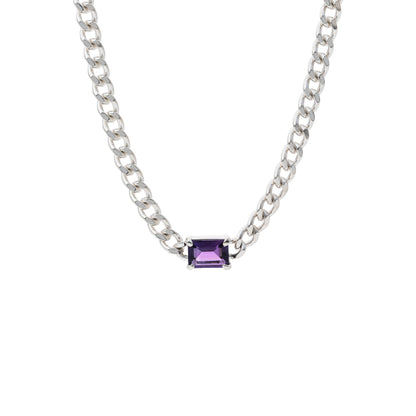 Incomplete Necklace_SV925 × Amethyst