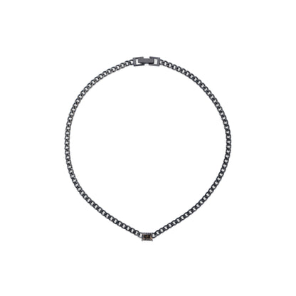 Incomplete Necklace_SV925 × Smoky Quartz