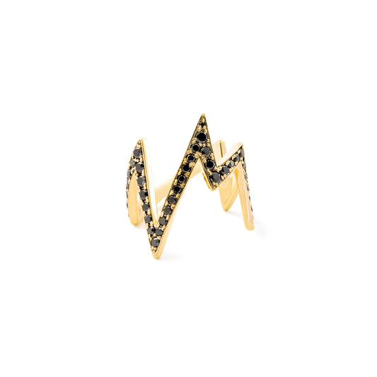 Noise Ring_YG × Black Dia 0.85ct