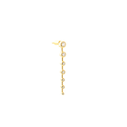 7 Drops Earring_YG × White Dia 0.25ct