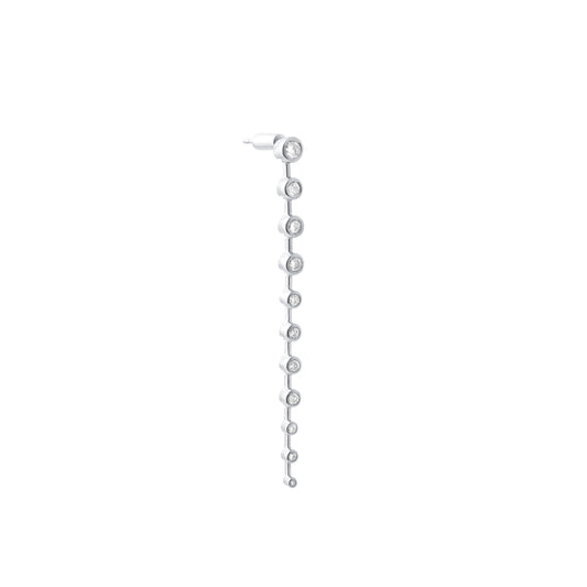 11 Drops Earring_WG × White Dia 0.45ct