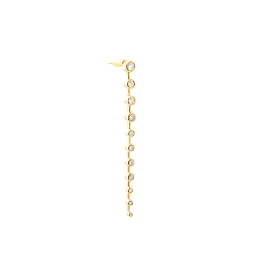 11 Drops Earring_YG × White Dia 0.45ct