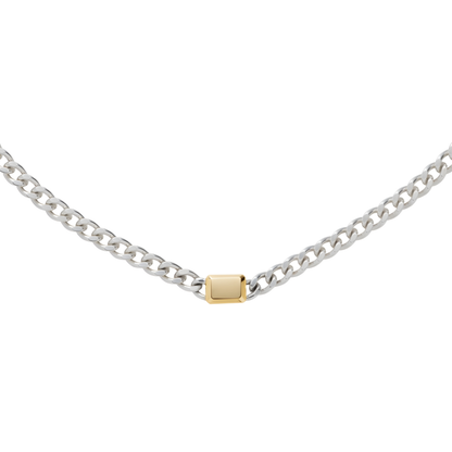 Incomplete Necklace_SV925 × Yellow Gold