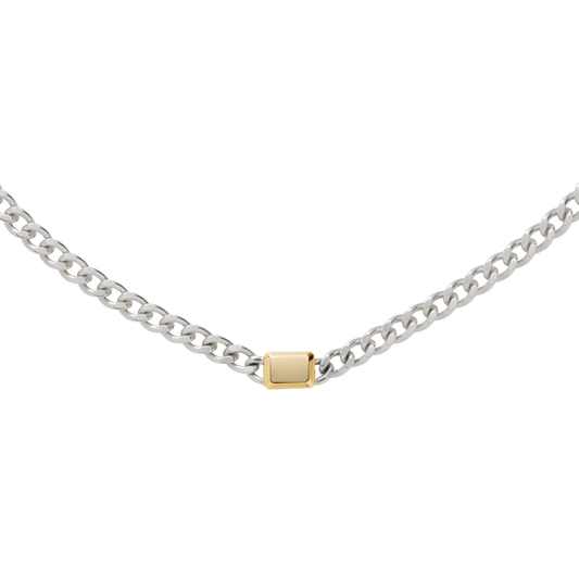 Incomplete Necklace_SV925 × Yellow Gold