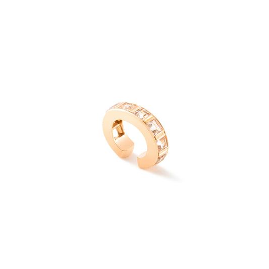 Alignment Ear Cuff_PG × White Topaz