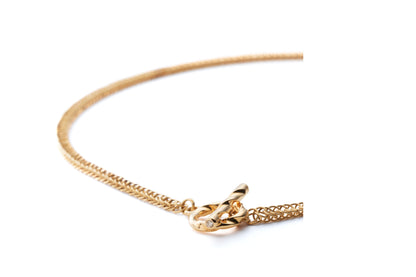 Deep Necklace_YG × White Dia 0.10ct