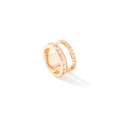 Alignment Ring_PG × White Topaz