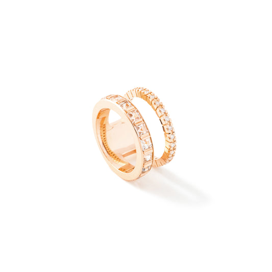 Alignment Ring_PG × White Topaz