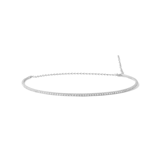 Straight Choker_WG × White Dia 1.60ct