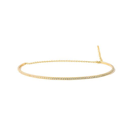 Straight Choker_YG × White Dia 1.60ct