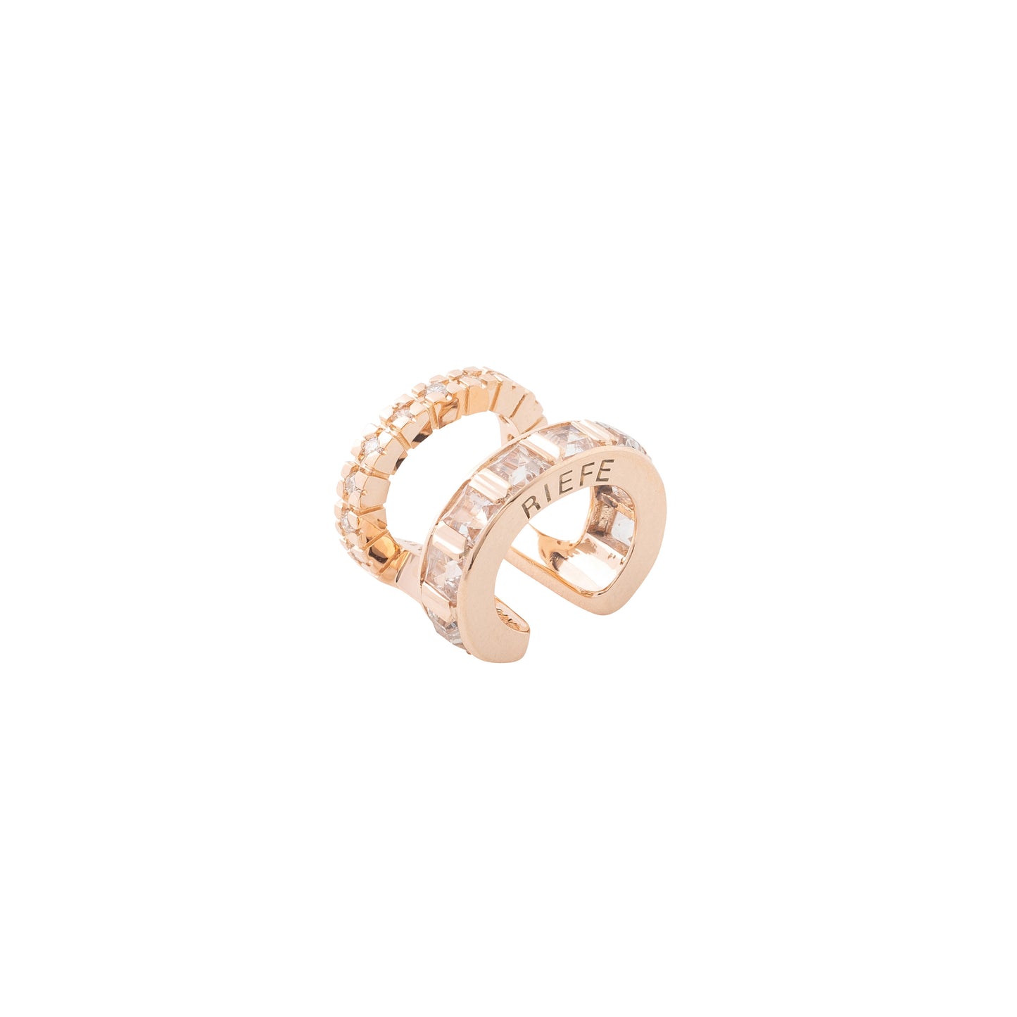 Alignment Ear Cuff_PG × White Topaz