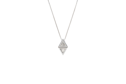 Attack Pendant_WG × White Dia 0.18ct
