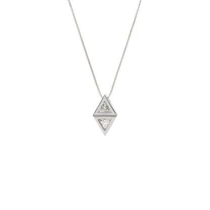 Attack Pendant_WG × White Dia 0.18ct