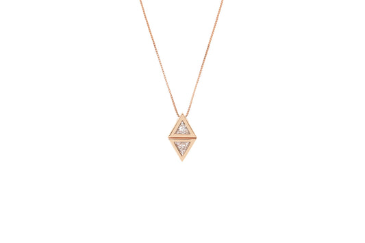 Attack Pendant_PG × White Dia 0.18ct