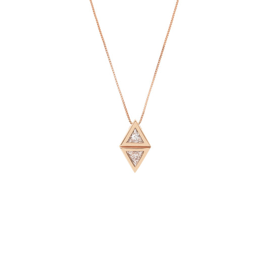Attack Pendant_PG × White Dia 0.18ct