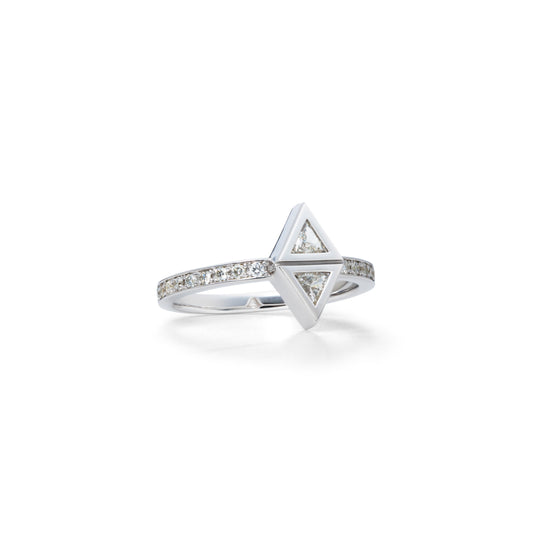 Attack Ring_WG × White Dia 0.35ct
