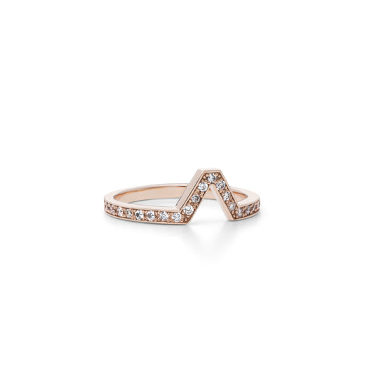 Attack Ring_PG × White Dia 0.24ct