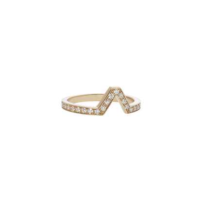 Attack Ring_YG × White Dia 0.24ct