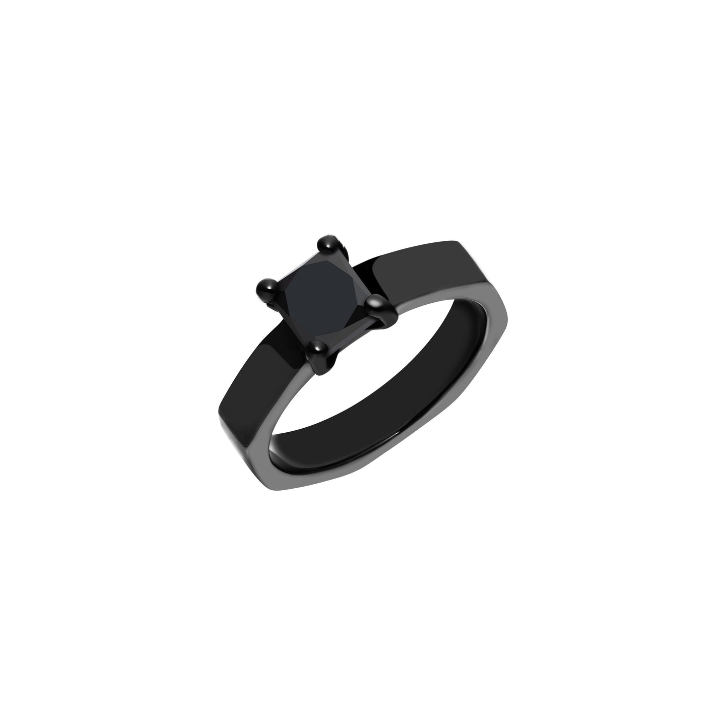 Infinity Unite Ring_PT × Black Dia 1.35ct