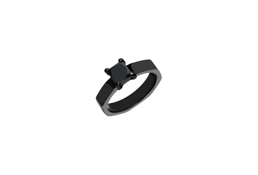 Infinity Unite Ring_PT × Black Dia 1.35ct