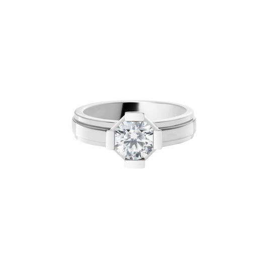Beloved Tie Ring_PT × White Dia 1.00ct