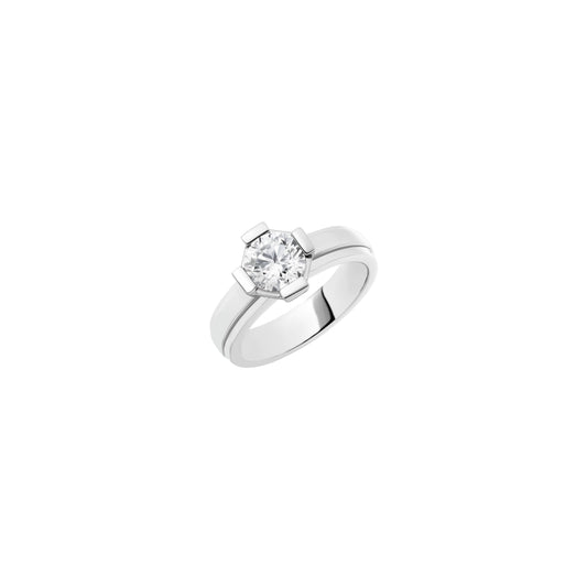 Beloved Tie Ring_PT × White Dia 1.00ct