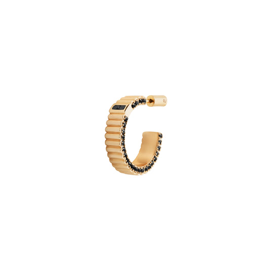Pile Earring_YG × Black Dia 0.53ct