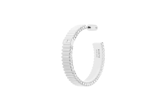 Pile Earring_WG × White Dia 0.37ct