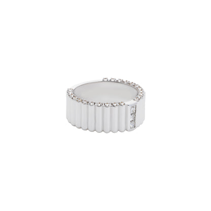Pile Ring_WG × White Dia 0.34ct