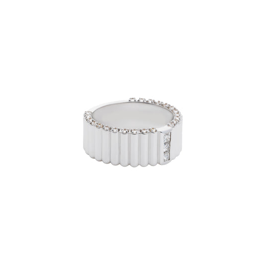 Pile Ring_WG × White Dia 0.34ct
