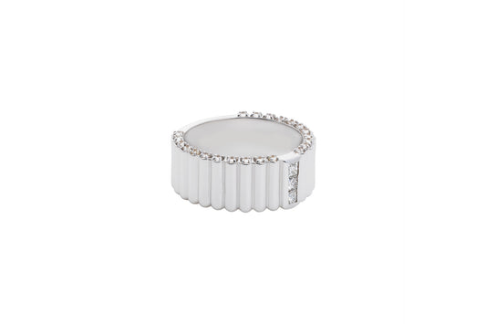 Pile Ring_WG × White Dia 0.34ct